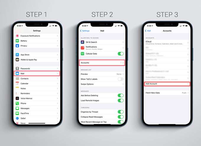 iOS 14 Mail Setup Instructions