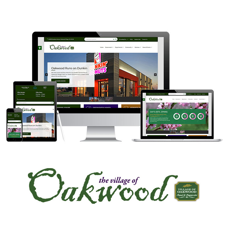 The Village of Oakwood Logo & Screenview