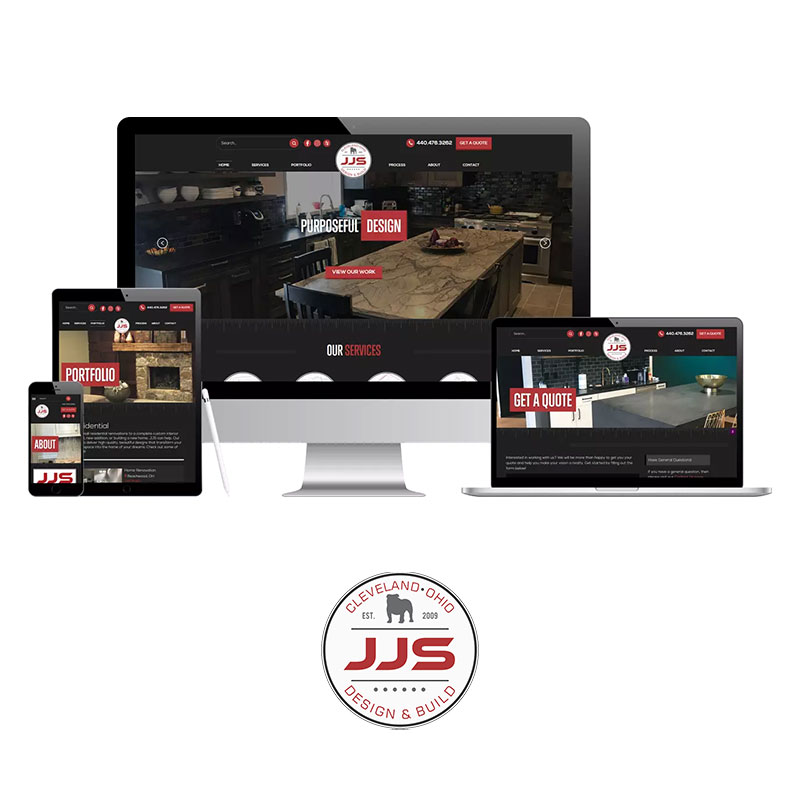 JJS Design & Build Logo & Screenview