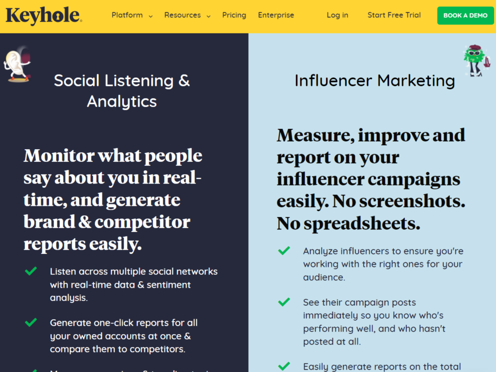Keyhole Influencer platform