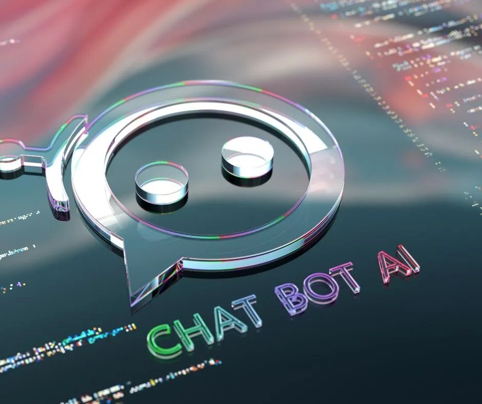 Chat bot AI graphic.