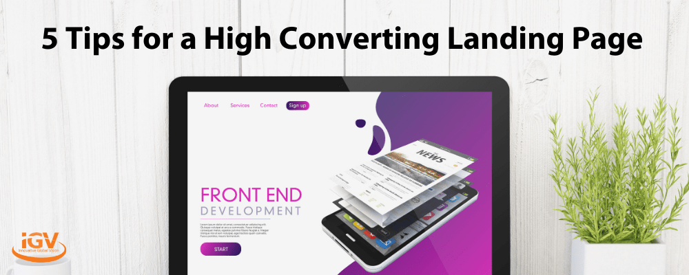 high converting landing page