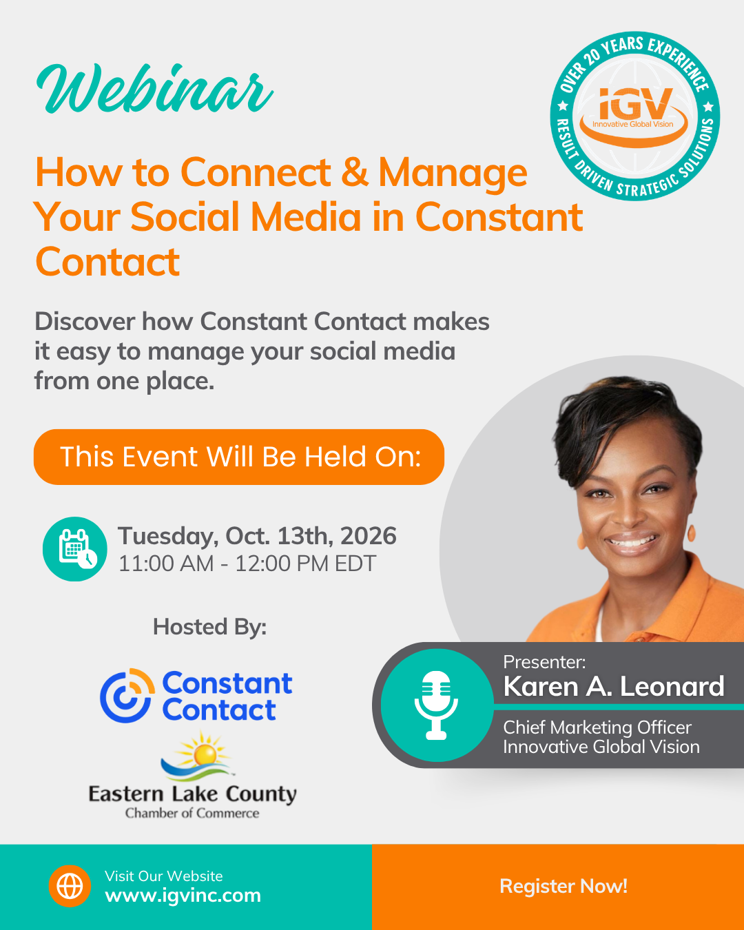 How to Connect & Manage Your Social Media in Constant Contact Webinar