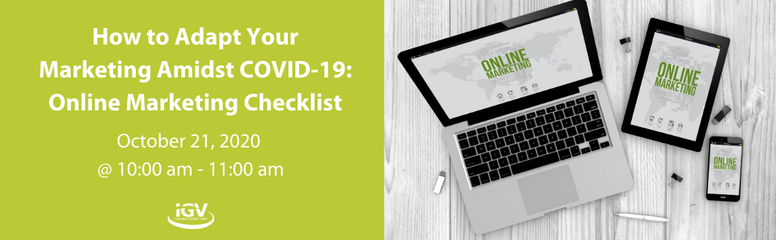 How to Adapt Your Marketing Amidst COVID-19: Online Marketing Checklist